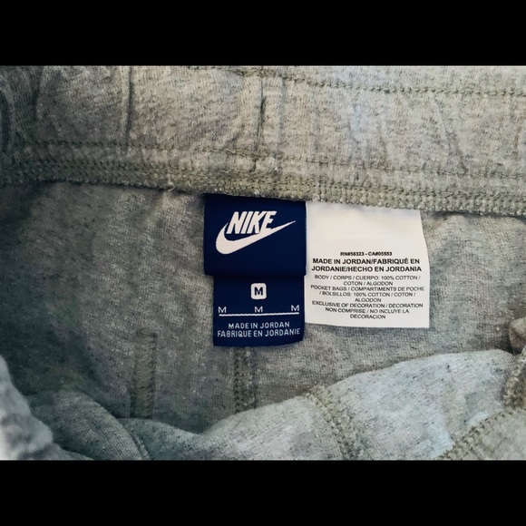 Nike Cotton Jogger Set Kids Light Grey w/Blue Logo - Picture 8 of 13